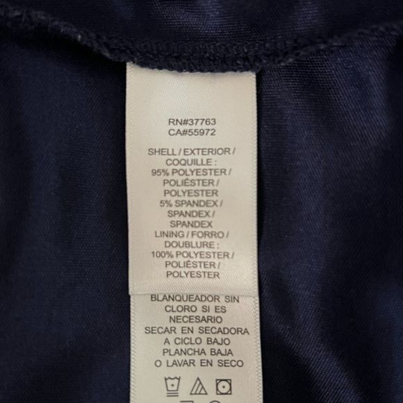 Laundry By Shelli Segal Dress Women Small Navy Blue Pink Geometric Casual Office - Picture 8 of 9